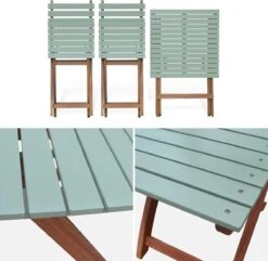 Alice's Garden Bistroset Barcelona - 2 Zitplaatsen - Acacia - Groengrijs -Tuinmeubelen Winkel 1200x1172 1