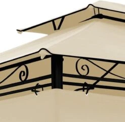 El Jardin - Partytent - 4x3 - Waterdicht Dak - Wanden - Beige Paviljoen -Tuinmeubelen Winkel 1200x1176 2