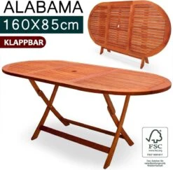 Merkloos Tuintafel Acaciahout - 160x85x75cm - FSC-gecertificeerd -Tuinmeubelen Winkel 1200x1180 3