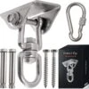 Ophangsysteem - Plafondhaak RVS - Ophanghaak TRX - Hangstoel Buiten - Hangstoel Binnen – Schommelstoel - Schommel - Bokszakken - RVS - 300kg -Tuinmeubelen Winkel 1200x1189 6