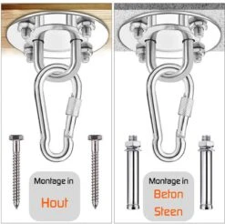 Plafondhaak – Voor Beton En Hout - Hangstoel – Hangmat – Bokszak – RVS – Binnen En Buiten – Ophangsysteem – Ophanghaak – 400KG 11 Plafondhaak – Voor Beton En Hout - Hangstoel – Hangmat – Bokszak – RVS – Binnen En Buiten – Ophangsysteem – Ophanghaak – 400KG -Tuinmeubelen Winkel 1200x1194