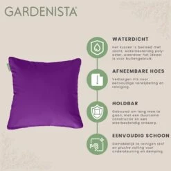 Gardenista Sierkussens - Hollow Fibre Gevuld 45cm Binnenkussen - Tuinkussens Voor Binnen En Buiten - Kussentjes Woonkamer -Tuinmeubelen Winkel 1200x1198 13