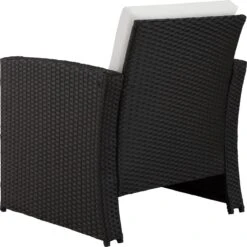 Tectake - Wicker Zitgroep Tuinset Lucca - Zwart - 404131 -Tuinmeubelen Winkel 1200x1198 9