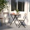 Wooners® Bistroset - Tuintafel Met Twee Stoelen - Metaal En Hout - Zwart -Tuinmeubelen Winkel 1200x1200 1013