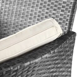 Casaria Polyrattan Tuinbank - Incl. Tafel & Kussens 7 Cm - Grijs -Tuinmeubelen Winkel 1200x1200 106