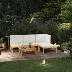 Decoways - 5-delige Loungeset Met Kussens Massief Acaciahout Crèmekleurig 31 Decoways - 5-delige Loungeset Met Kussens Massief Acaciahout Crèmekleurig -Tuinmeubelen Winkel 1200x1200 1106