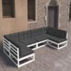 Decoways - 6-delige Loungeset Met Kussens Massief Grenenhout Wit -Tuinmeubelen Winkel 1200x1200 1135