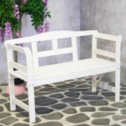 SenS-Line Friesen Tuinbank - Hout - Wit -Tuinmeubelen Winkel 1200x1200 118