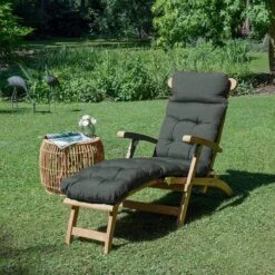 Beautissu Deckchair Kussen 200x50x8 Cm - Ligstoelkussen Antraciet - Matraskussen Voor Hangmatten En Tuin-/terrasstoelen - Flair DC -Tuinmeubelen Winkel 1200x1200 1243