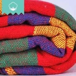 Dubbele Hangmat Rood - 1 Of 2 Persoons - Lig Oppervlak 190x150cm - Lengte 260cm -Tuinmeubelen Winkel 1200x1200 1312