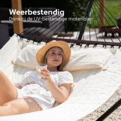 Vita5 Hangmat Met Standaard En Spreidstok – 2 Persoons – Incl. Bekerhouder - Afneembaar Kussen – Uv-bestendig – Beige 21 Vita5 Hangmat Met Standaard En Spreidstok – 2 Persoons – Incl. Bekerhouder - Afneembaar Kussen – Uv-bestendig – Beige -Tuinmeubelen Winkel 1200x1200 1329