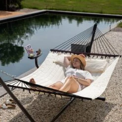 Vita5 Hangmat Met Standaard En Spreidstok – 2 Persoons – Incl. Bekerhouder - Afneembaar Kussen – Uv-bestendig – Beige 25 Vita5 Hangmat Met Standaard En Spreidstok – 2 Persoons – Incl. Bekerhouder - Afneembaar Kussen – Uv-bestendig – Beige -Tuinmeubelen Winkel 1200x1200 1331