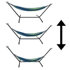 Hangmat Met Standaard En Opbergtas – 2 Persoons – Max. Draaggewicht 200Kg – Hangmatset – Hangmatten – Hang Mat Voor Binnen En Buiten – Hangmatstandaard – Hammock – Blauw / Groen -Tuinmeubelen Winkel 1200x1200 1343