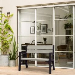 Keter Montero Tuinbank – 2-personen - 120x61x91cm - Grafiet -Tuinmeubelen Winkel 1200x1200 135