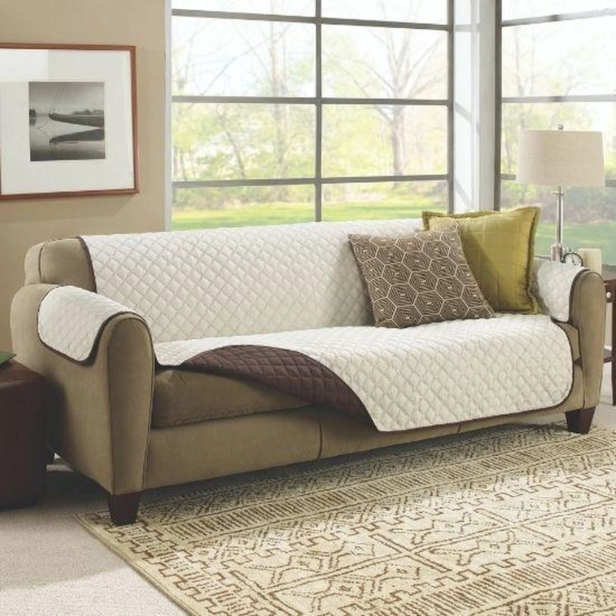 Couch Coat Deken Plaid Grand Foulard - Beschermt De Bank Tegen Honden- En Kattenharen - Dierenkleed 5 Couch Coat Deken Plaid Grand Foulard - Beschermt De Bank Tegen Honden- En Kattenharen - Dierenkleed - Afbeelding 3