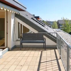 Relaxdays Tuinbank Met Kussen - 2 Zits Buitenbank Metaal - Balkonbank Kunststof - Voortuin -Tuinmeubelen Winkel 1200x1200 151