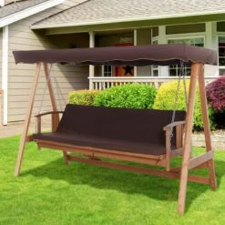 Outsunny Hollywoodschommel Hout Tuinschommel Schommelbank Ligfunctie 3 Personen 84A-185 -Tuinmeubelen Winkel 1200x1200 211