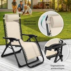 Sens Design Tuinstoel - Ligstoel Tuin - Beige -Tuinmeubelen Winkel 1200x1200 215