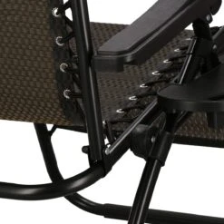 Springos Tuinstoel | Ligstoel | Opvouwbaar | Verstelbaar | Ergonomische Hoofdsteun | Bruin / Zwart -Tuinmeubelen Winkel 1200x1200 238