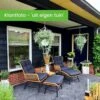 BUITEN Living Dex Wicker Loungestoel Tuin Incl. Wicker Voetenbank | Wicker + Aluminium | Bamboe Antraciet -Tuinmeubelen Winkel 1200x1200 244