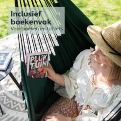 Vita5 XXL Hangstoel | Binnen&Buiten Hangnest | Incl. 2 Kussens En Boekenvak | Volwassenen&Kinderen | Hangmatstoel Tot 225kg | Donkergroen -Tuinmeubelen Winkel 1200x1200 318