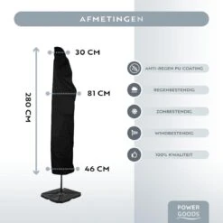 Power Goods Parasolhoes XXL Voor Zweefparasol – Parasolhoes Met Rits En Stok – Parasolhoes Staande Parasol – Tuinmeubelhoezen – Beschermhoes Zweefparasol – Waterproof – Anti-UV – 280 X 81 Cm 10 Power Goods Parasolhoes XXL Voor Zweefparasol – Parasolhoes Met Rits En Stok – Parasolhoes Staande Parasol – Tuinmeubelhoezen – Beschermhoes Zweefparasol – Waterproof – Anti-UV – 280 X 81 Cm -Tuinmeubelen Winkel 1200x1200 33