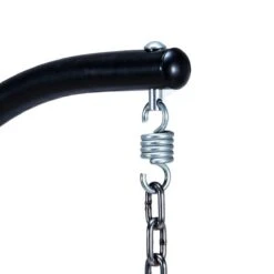 Merkloos Hangstoel Norway - Zwart Wicker & Touw Luxe Egg Hangstoel Met Dikke Antraciete Kussens Met Frame - Inklapbare Basket -Tuinmeubelen Winkel 1200x1200 331