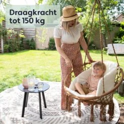 Vita5 Macramé Hangstoel - Voor Binnen En Buiten - Zonder Standaard - Incl. Kussen, Boekenvak En Beschermhoes - Tot 150kg - Bruin/Beige 18 Vita5 Macramé Hangstoel - Voor Binnen En Buiten - Zonder Standaard - Incl. Kussen, Boekenvak En Beschermhoes - Tot 150kg - Bruin/Beige -Tuinmeubelen Winkel 1200x1200 336