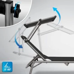 Sens Design Zonnebed - Ligbed Inklapbaar Met Zonneklep - Grijs -Tuinmeubelen Winkel 1200x1200 362