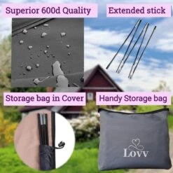 Parasolhoes Voor Zweefparasol–Waterdicht-met Rits En Stok-Superieure Kwaliteit-280cm X 81cm -Tuinmeubelen Winkel 1200x1200 37