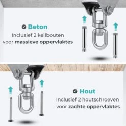 AVINT GOODS RVS Ophangsysteem Plafondhaak Bokszak – Schroefhaak & Ophanghaak Hangstoel – Muurhaak Binnen & Buiten - 550KG 14 AVINT GOODS RVS Ophangsysteem Plafondhaak Bokszak – Schroefhaak & Ophanghaak Hangstoel – Muurhaak Binnen & Buiten - 550KG -Tuinmeubelen Winkel 1200x1200 411