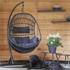 Hangstoel Sturdy Frame Zwart -Tuinmeubelen Winkel 1200x1200 422