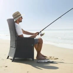 Allibert Vermont Verstelbare Tuinstoel - 64x68x107cm - Grafiet -Tuinmeubelen Winkel 1200x1200 443