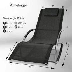 Sens Design Zonnebed - Ligbed - Weerbestendig - Zwart -Tuinmeubelen Winkel 1200x1200 445