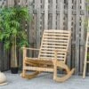 Outsunny Tuin Schommelstoel, Relaxstoel, Tuinstoel, Bamboe Multiplex Naturel 84A-171 -Tuinmeubelen Winkel 1200x1200 449