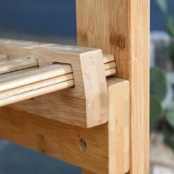 Outsunny Tuin Schommelstoel, Relaxstoel, Tuinstoel, Bamboe Multiplex Naturel 84A-171 -Tuinmeubelen Winkel 1200x1200 451