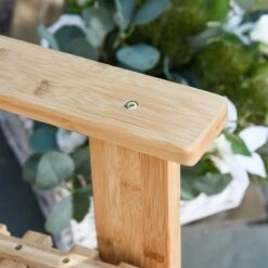 Outsunny Tuin Schommelstoel, Relaxstoel, Tuinstoel, Bamboe Multiplex Naturel 84A-171 -Tuinmeubelen Winkel 1200x1200 453