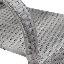 Casaria Polyrattan Tuinstoelen – 4 Stuks Stapelbaar – Grijs -Tuinmeubelen Winkel 1200x1200 471