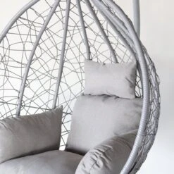 Egg Hangstoel Roundabout Grijs -Tuinmeubelen Winkel 1200x1200 482