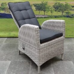 Menorca Dining Tuinstoel Verstelbaar Wit Grijs -Tuinmeubelen Winkel 1200x1200 485