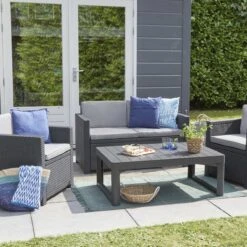 Allibert Lyon Tuintafel - 116x71,5x66/40 Cm - Grafiet 22 Allibert Lyon Tuintafel - 116x71,5x66/40 Cm - Grafiet -Tuinmeubelen Winkel 1200x1200 508