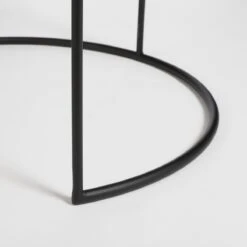 Mica Decorations Leandro Bijzettafel - Set Van 2 - H45 X Ø45 Cm - Zwart -Tuinmeubelen Winkel 1200x1200 522