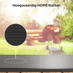 LifeGoods Klaptafel - Inklapbaar - 180 Cm - 6 Tot 8 Personen - Zwart -Tuinmeubelen Winkel 1200x1200 572