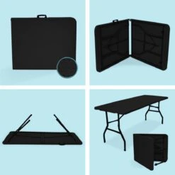 LifeGoods Klaptafel - Inklapbaar - 70x180cm - Verstelbare Vouwtafel - Weerbestendig - Zwart 16 LifeGoods Klaptafel - Inklapbaar - 70x180cm - Verstelbare Vouwtafel - Weerbestendig - Zwart -Tuinmeubelen Winkel 1200x1200 587