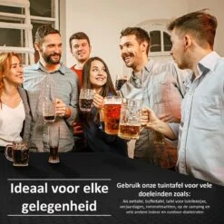 Sens Design Tuintafel Kunststof - Campingtafel Inklapbaar - Rotan-Look -Tuinmeubelen Winkel 1200x1200 622