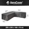 Aerocover Loungesethoes - L-vorm - L 255 X L 255 X B 100 X H 70 Cm -Tuinmeubelen Winkel 1200x1200 64