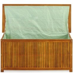 Casaria Opbergbox Acacia Hout – Weerbestendig 115cm - Bruin -Tuinmeubelen Winkel 1200x1200 708