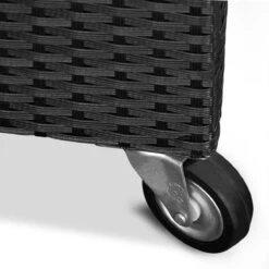 Casaria Wicker Opbergbox - Waterdicht 121,5cm Met Wielen - Grijs -Tuinmeubelen Winkel 1200x1200 738