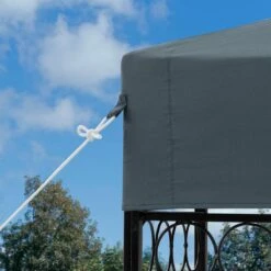 Casaria Paviljoen Lorca 3x3m - UV-bescherming 50+ Metaal - Antraciet -Tuinmeubelen Winkel 1200x1200 794