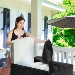 VONROC Premium Opbergtas Voor Lounge/tuinset Kussens – 75x75x90cm – Voor 6 Tot 8 Kussens -Tuinmeubelen Winkel 1200x1200 8